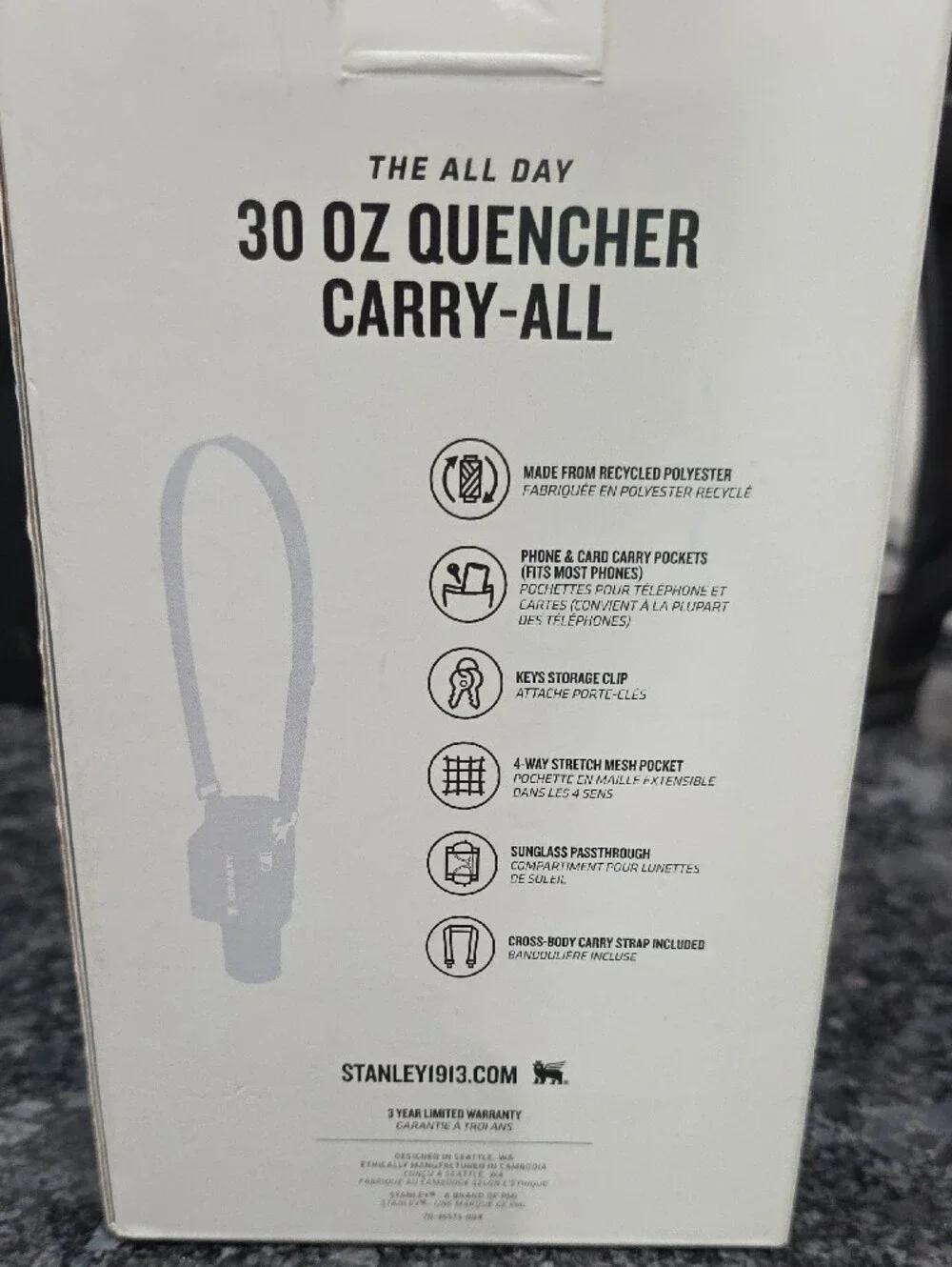 Stanley Red 30 oz Quencher Carry-All Crossbody Pack